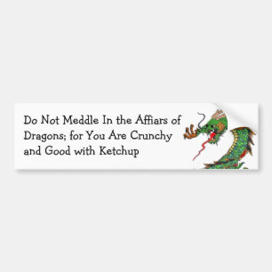 Pagan Dragon Bumper Sticker