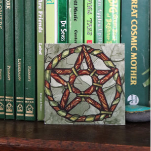 Pagan Druid Pentagram Art Nature Witch Poster