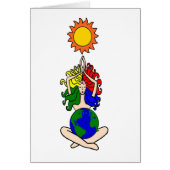 Pagan Elemental Sun Goddess Card (Front)