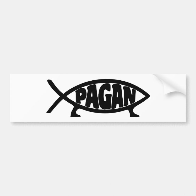Pagan_fish_ROF Bumper Sticker (Front)