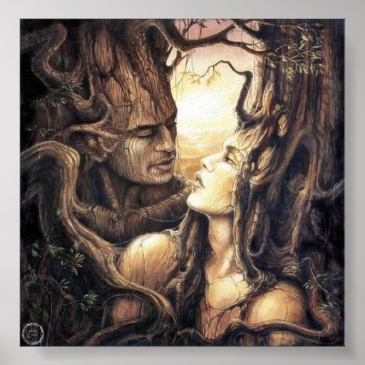 Pagan God And Goddess Of the Forest Poster | Zazzle