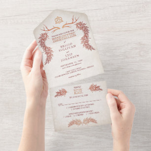 Pagan Handfasting Wedding All In One Invitation