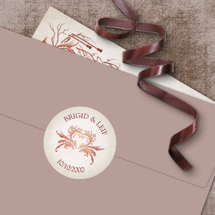 Pagan Handfasting Wedding Classic Round Sticker