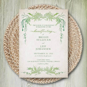 Pagan Handfasting Wedding Invitation