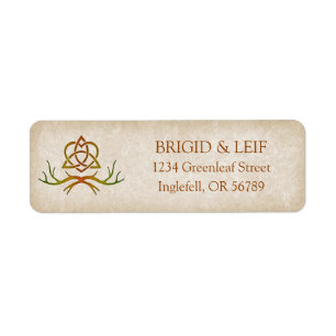 Pagan Handfasting Wedding Label