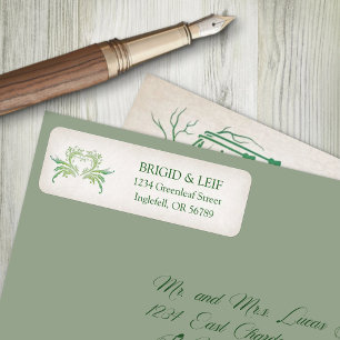 Pagan Handfasting Wedding Label