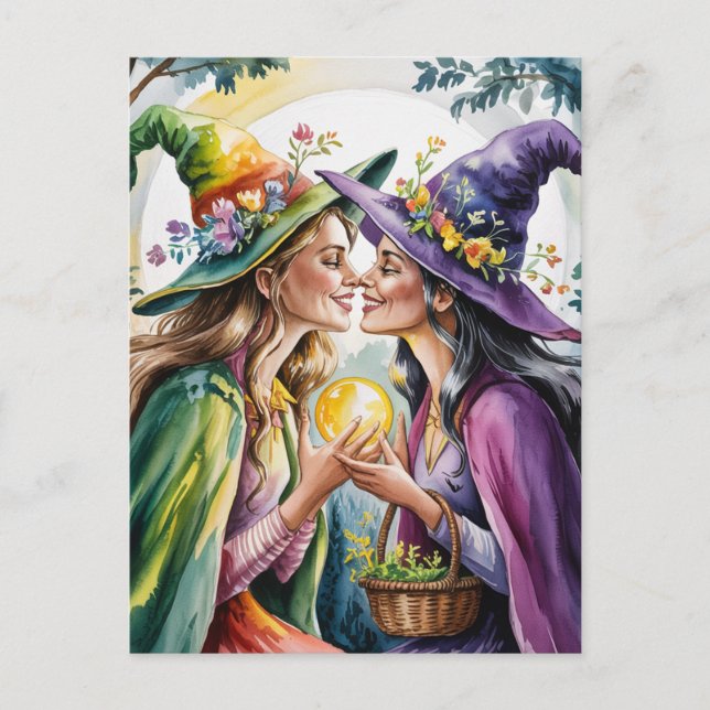 Pagan Lesbian Witches Postcard (Front)