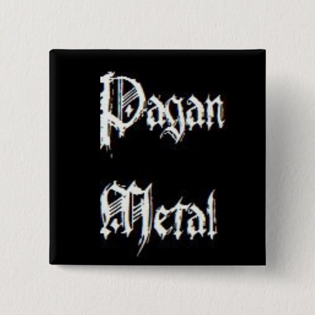 Pagan Metal Pinback Button (Front)
