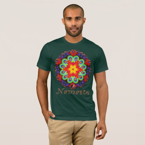 Pagan Namaste Kaleidoscope T_Shirt
