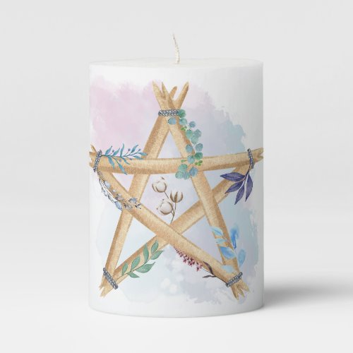 Pagan Nature  Pillar Candle