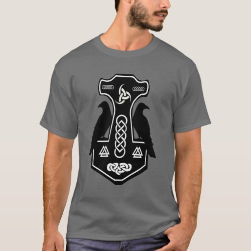 Pagan Norse Celtic Thors Hammer T_Shirt