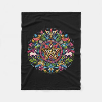 Pagan Pattern Fleece Blanket