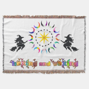 Pagan Prayer Rug Altar Cloth Witchy Queer Pride Throw Blanket