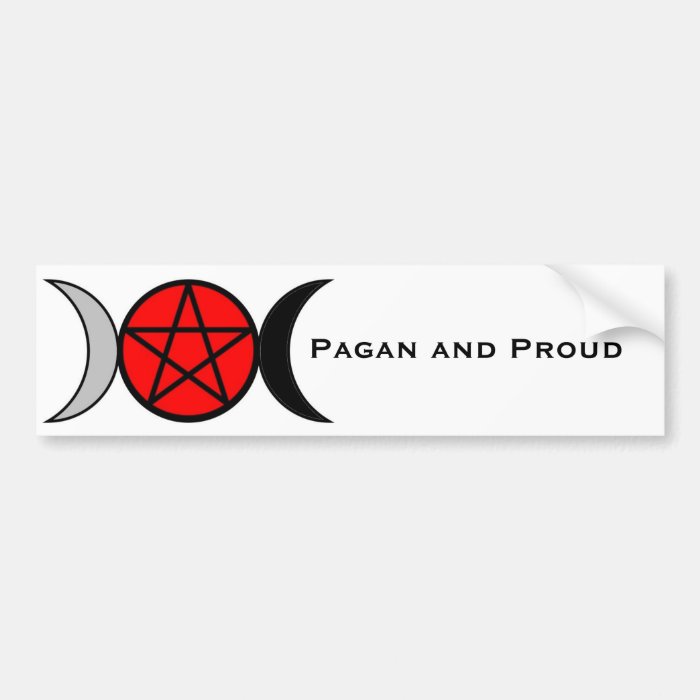 Pagan Pride  Triple Goddess Bumper Sticker