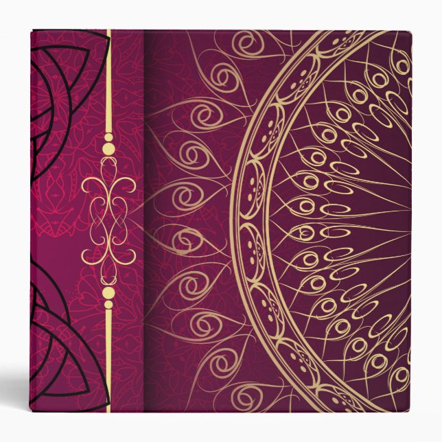 Pagan Princess Mandala Witches Book Of Shadows Binder (Front)