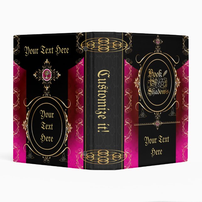 🔮Pagan Princess Medieval Witches Book Of Shadows Mini Binder (Background)