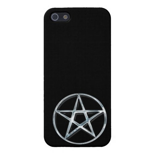 Pagan Silver Pentacle iPhone Case