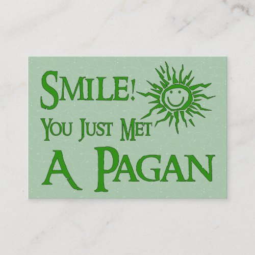 Pagan Smile Business Card
