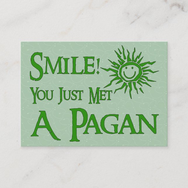 Pagan Smile Business Card (Front)