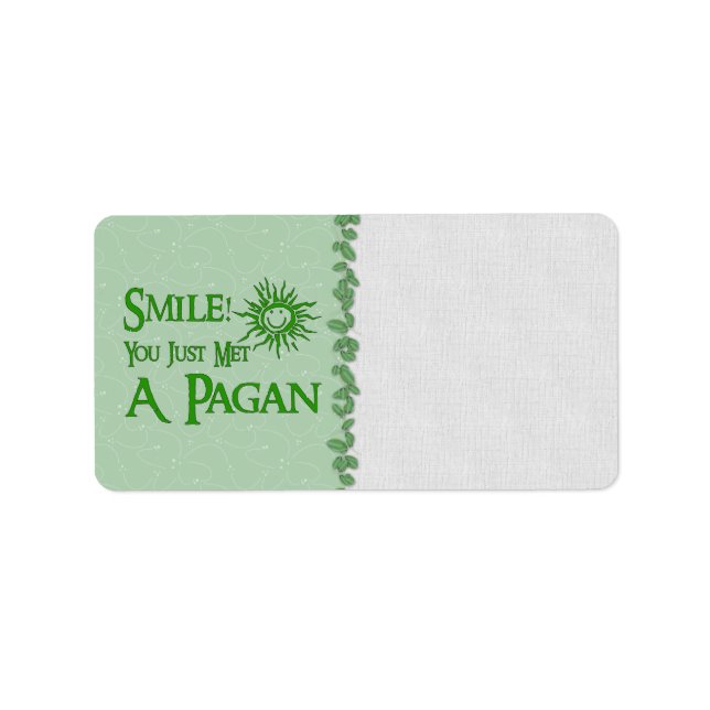 Pagan Smile Label (Front)