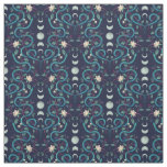 Pagan Snakes and Moon Phases Fabric