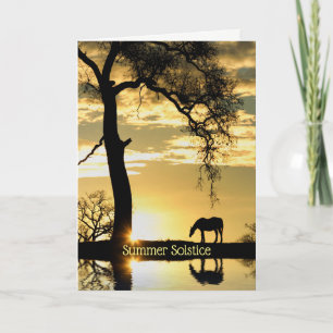 Pagan Summer Solstice Midsummers Eve Card