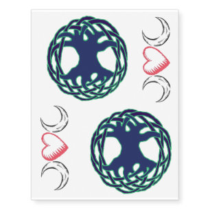 Pagan tree & inclusive Wicca Temporary Tattoos