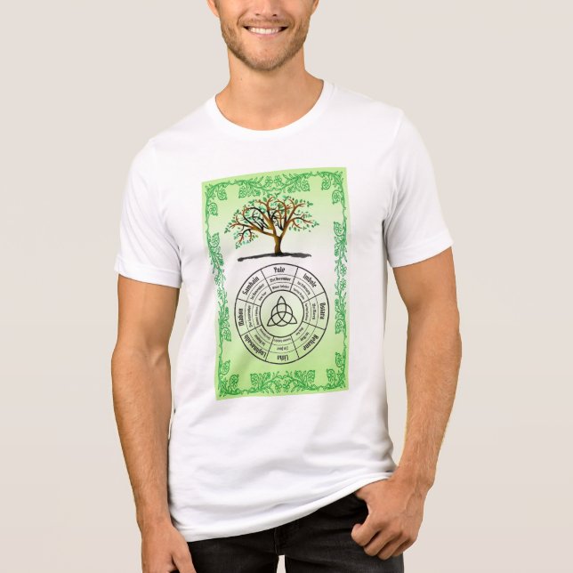 Pagan Wheel of the Year Tri-Blend Shirt (Front)