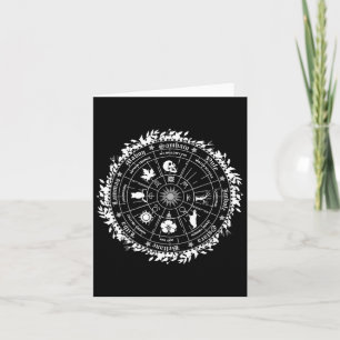 Pagan Wheel Of The Year Witch Wicca Happy Ostara  Card