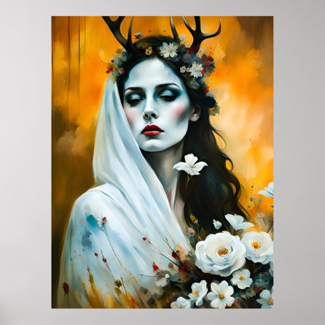 Pagan Woman Elen of the Ways As Bride Poster (Front)