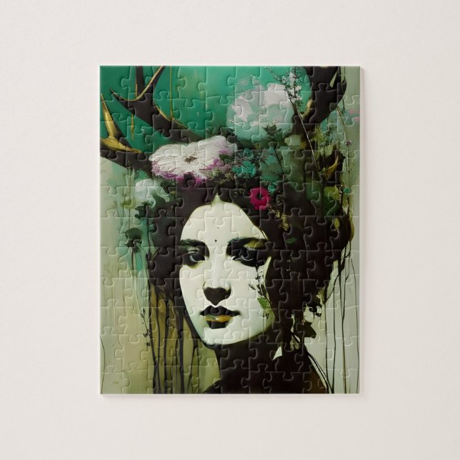 Pagan Woman Painting Jigsaw Puzzle (Vertical)