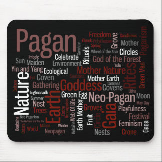 Pagan Words Mouse Pad