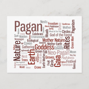 Pagan Words Postcard