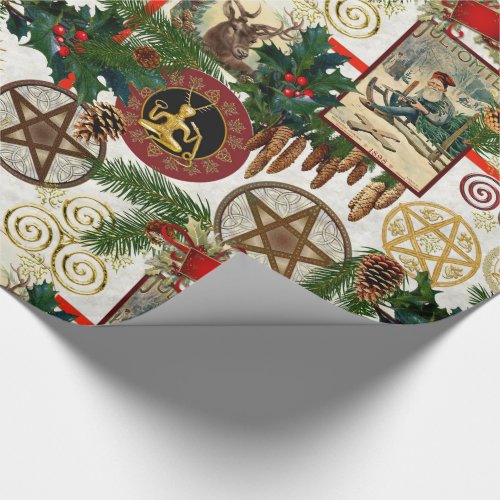 Pagan Yuletide  Vintage Victorian Wrapping Paper