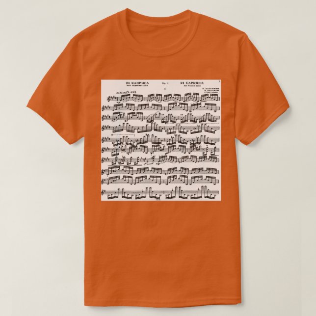 Paganini Caprice I T-Shirt (Design Front)