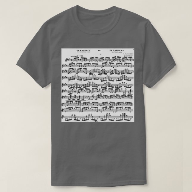 Paganini Caprice I T-Shirt (Design Front)