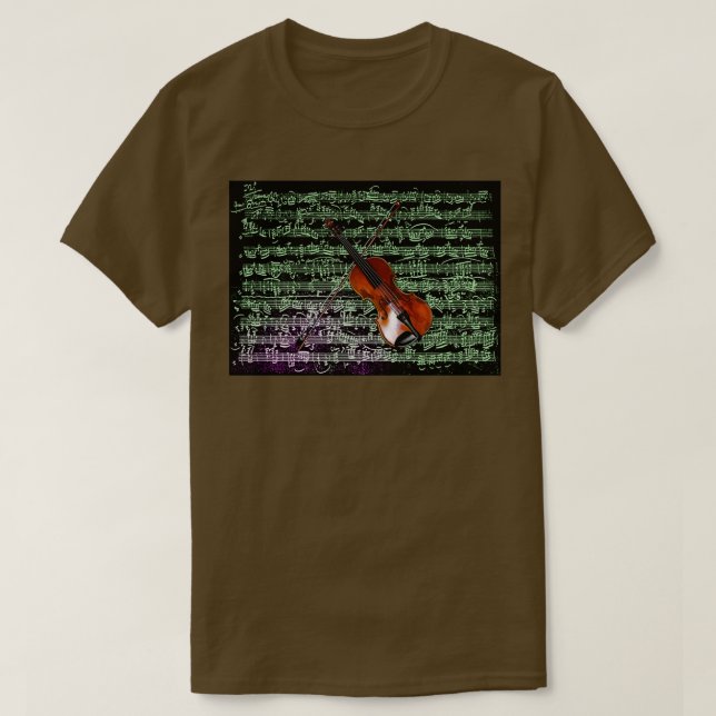 Paganini Violin T-Shirt (Design Front)