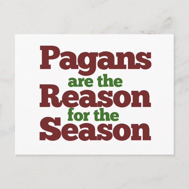 Pagans holiday season humor (Front)