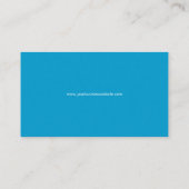 Page Curl Blue business card (Back)
