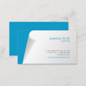 Page Curl Blue business card (Front/Back)