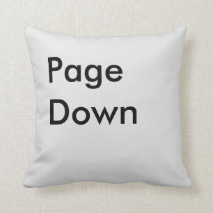 Page Down Button Throw Pillow