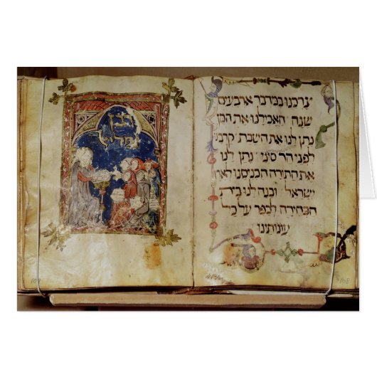 Page from a Haggadah Cards (Front Horizontal)