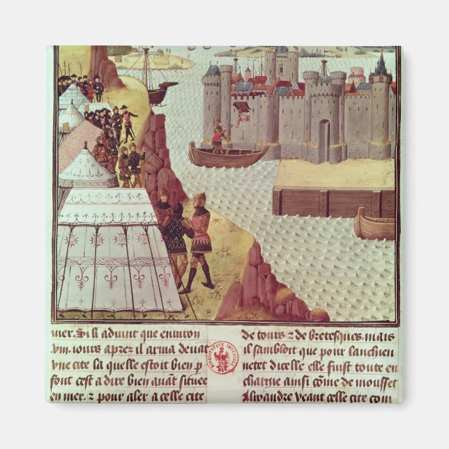 Page from the 'Histoire du Grand Alexandre' Magnet (Front)