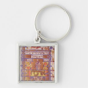 Page from the Mishneh Torah, systematic code Keychain