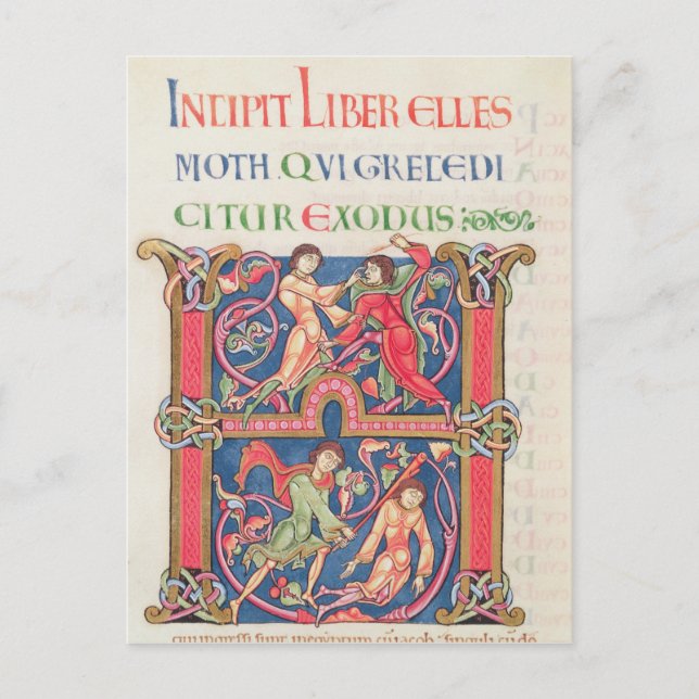 Page from the Winchester Bible, c.1150-80 Postcard (Front)