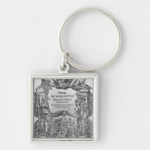 page of 'Della Musica Antica et della Moderna' Keychain