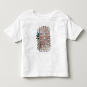 Page of Latin text with border Toddler T-shirt