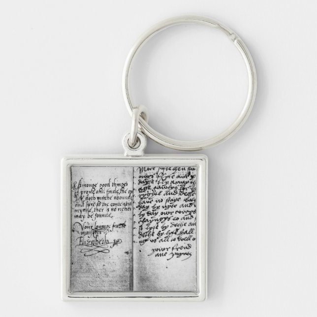 Page of manuscript keychain (Front)