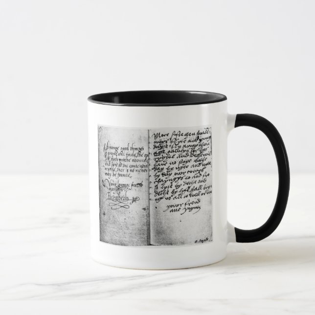 Page of manuscript mug (Right)
