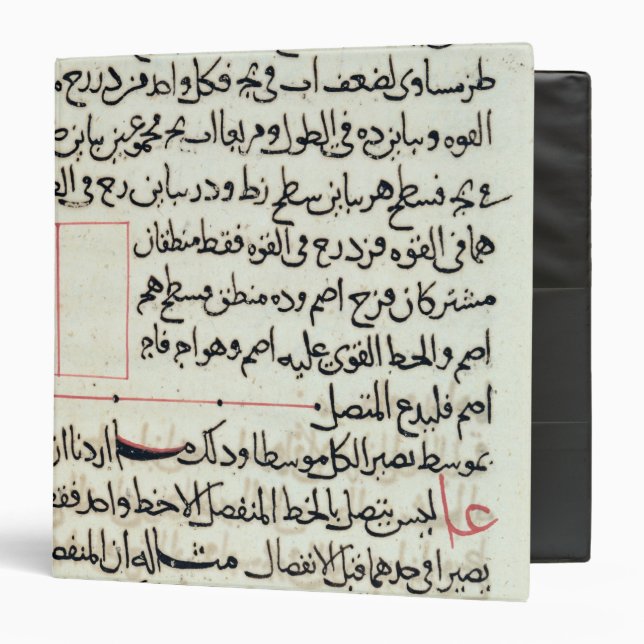 Page of text from a 'Elements', a book geometry Binder (Front/Inside)